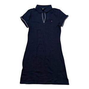 Tommy Hilfiger Slim Fit Collared Polo Mini Dress – Navy